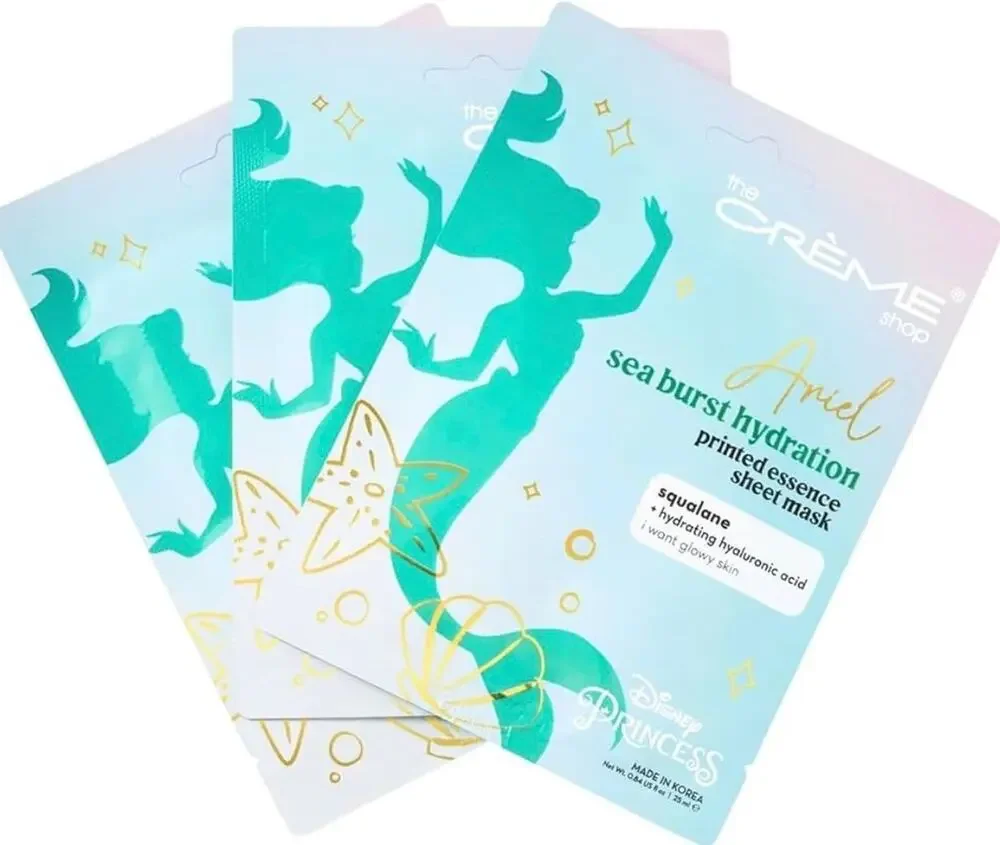 The Crème Shop x Disney - ARIEL 3 Pack Sea Burst Hydration Sheet Masks